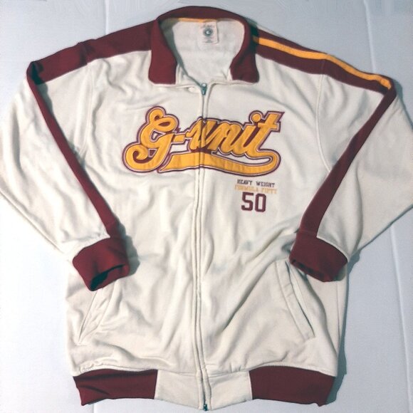 VINTAGE Y2K G Unit Jacket XXL 2XL Heavy weight Formula 50 Cent Gold logo Zip Up - Picture 8 of 9